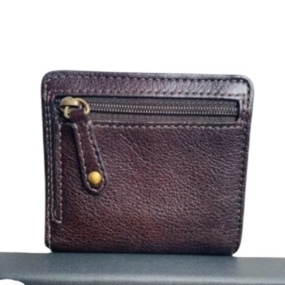 NWT NEW COACH MADISON OP ART SATEEN SMALL STUDDED WALLET